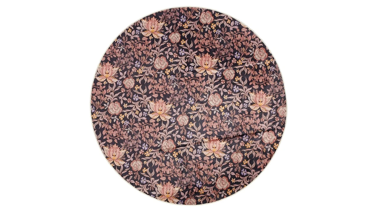 ESSENZA Ophelia Vloerkleed - Luxe Fluweel met Romantische Bloemenprint - 120 x 180 cm 3 ESSENZA Ophelia Vloerkleed - Luxe Fluweel met Romantische Bloemenprint - 120 x 180 cm
