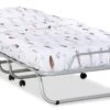 Vouwbed Buono Zwart met Matras – Compact Inklapbaar – Logeerbed -Beter Bed Winkel Vouwbed Buono aluminium