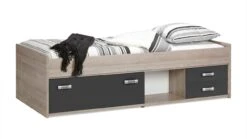 Kajuitbed Pep Eiken met Wit – Stoer Kinderbed met Opbergladen