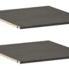 Woody Legplank Set van 2 - Extra Opbergruimte voor Woody Draaideurkast 2 Woody Legplank Set van 2 - Extra Opbergruimte voor Woody Draaideurkast -Beter Bed Winkel legplank Woody donkergrijs