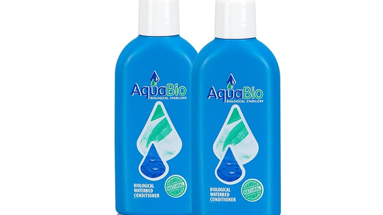 Aquabio Biologische Waterbed Conditioner β Set van 2 stuks (2x 140ml) β Natuurlijk Onderhoud 2 Aquabio Biologische Waterbed Conditioner β Set van 2 stuks (2x 140ml) β Natuurlijk Onderhoud