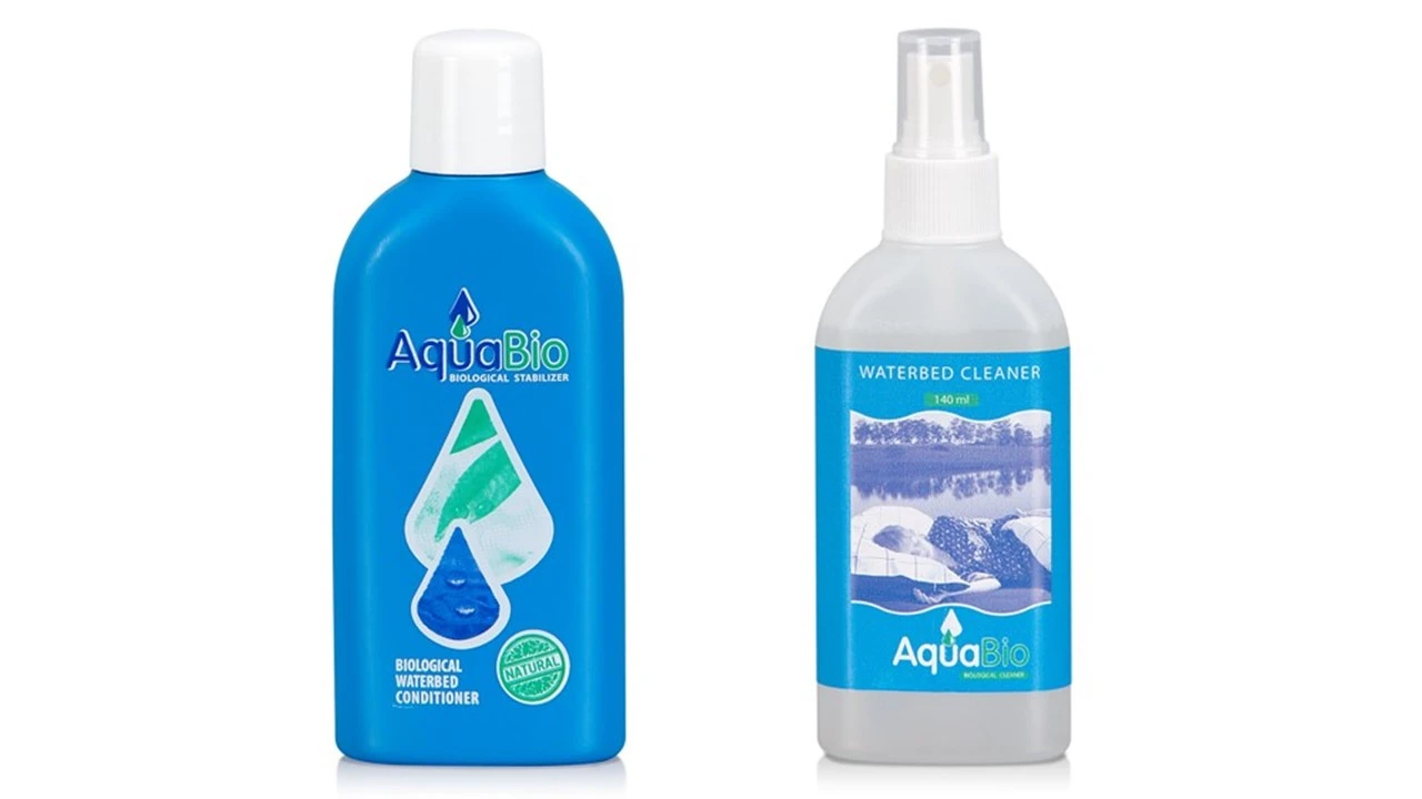 Biologische Waterbed Onderhoudsset - 140ml Conditioner & Vinylreiniger Kit 3 Biologische Waterbed Onderhoudsset - 140ml Conditioner & Vinylreiniger Kit