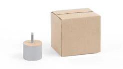 Potenset Giro Ronde Houten Meubelpoten – Warm Naturel Design met M8 Schroefdraad -Beter Bed Winkel potenset Giro zilver 2