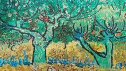 Beddinghouse x Van Gogh Museum Sierkussen Countryside – Veld met Irissen Geel & Paars – Luxe Satijn Look -Beter Bed Winkel sierkussen Countryside blue 2