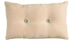 Beddinghouse x Van Gogh Create Soft Pink – Luxe Velvet Sierkussen met Amandelbloesem Knopen