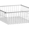 SwitchLine Uittrekbare Korf Smal - Zilveren Draadmand voor 1-Deurs Kledingkast -Beter Bed Winkel uittrekbare korf SwitchLine smal aluminium
